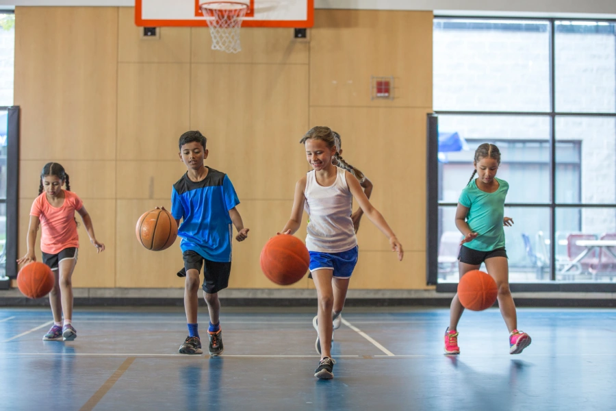 You should also check the grip when choosing a basketball, especially for young players