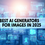 feature image for the blog with the blog title included. Title: The Best AI Generators for Images in 2025. Ensure the text is accurate and error-free
