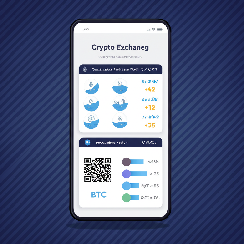 Image showing a smartphone interface with new crypto wallet features