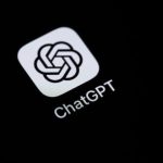 ChatGPT logo displayed on a black background, representing AI development and OpenAI's GitHub integration