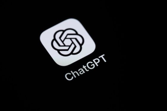 ChatGPT logo displayed on a black background, representing AI development and OpenAI's GitHub integration