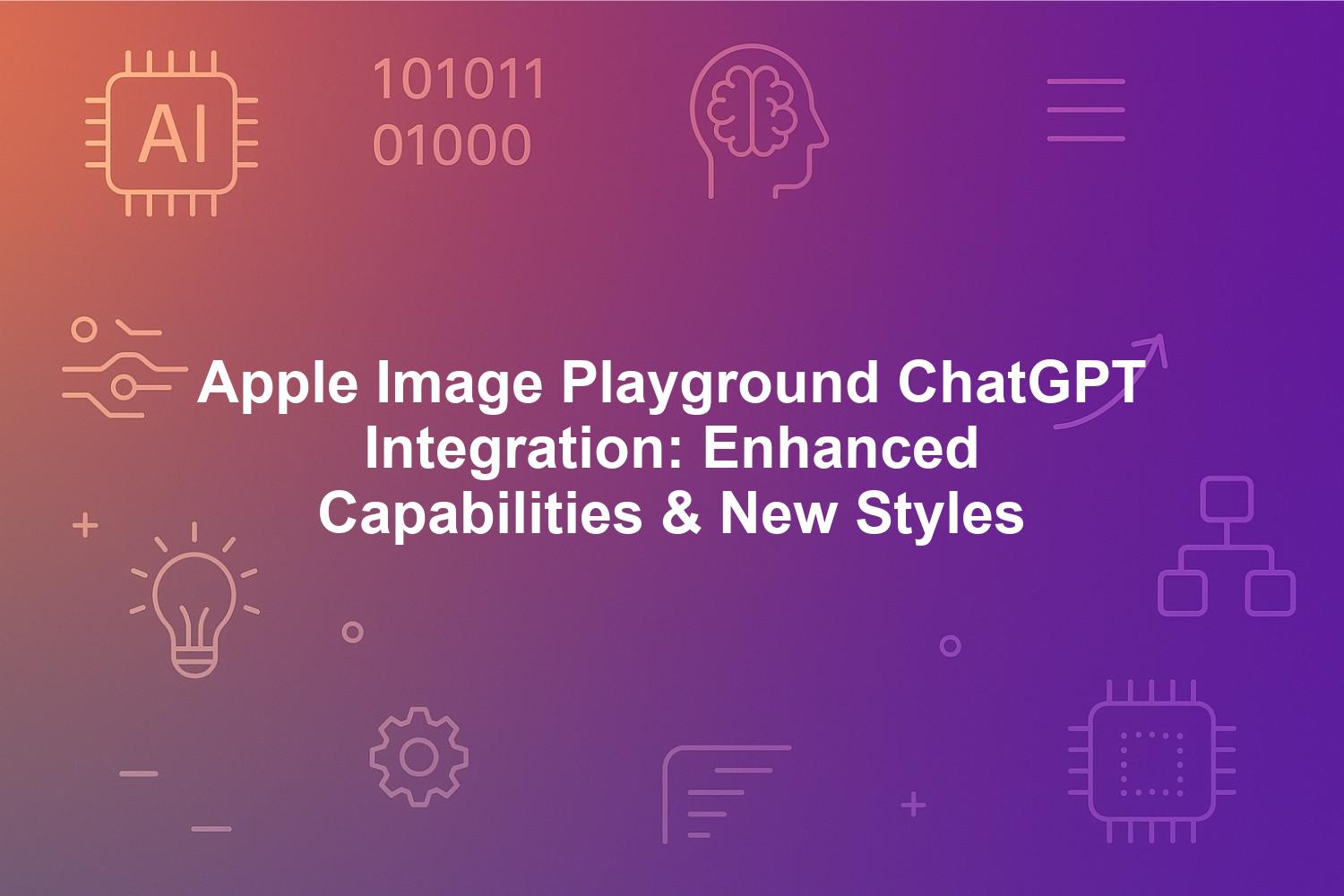 Apple Image Playground revamped with ChatGPT integration showcasing AI capabilities
